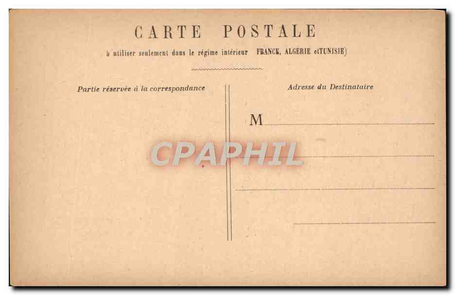 CPA Paris Palais Royal — Verso