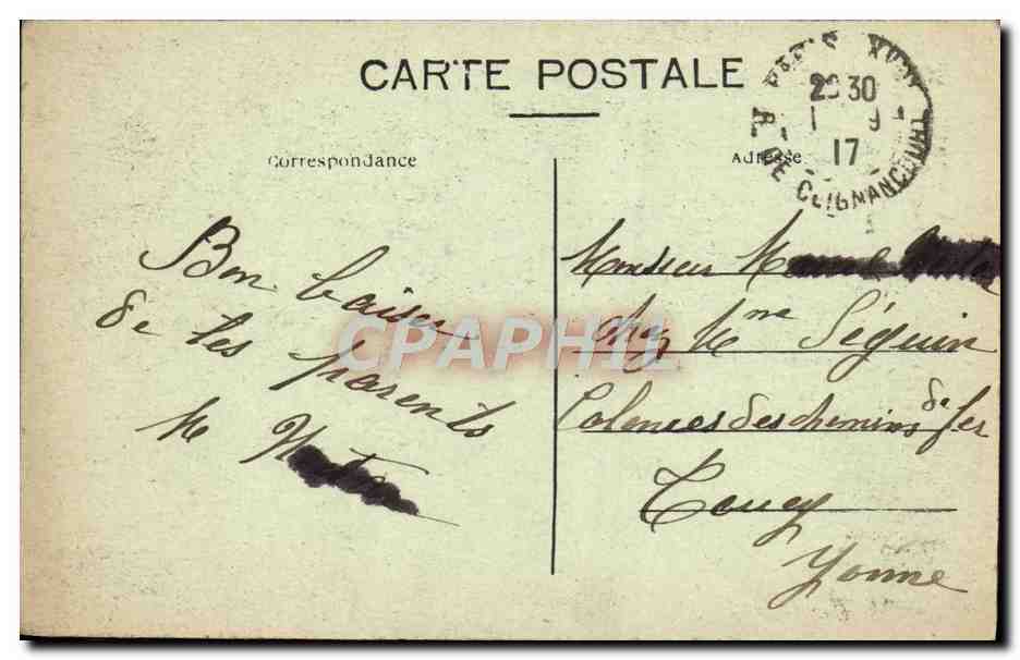 CPA Paris La Tour Saint Jacques — Rückseite