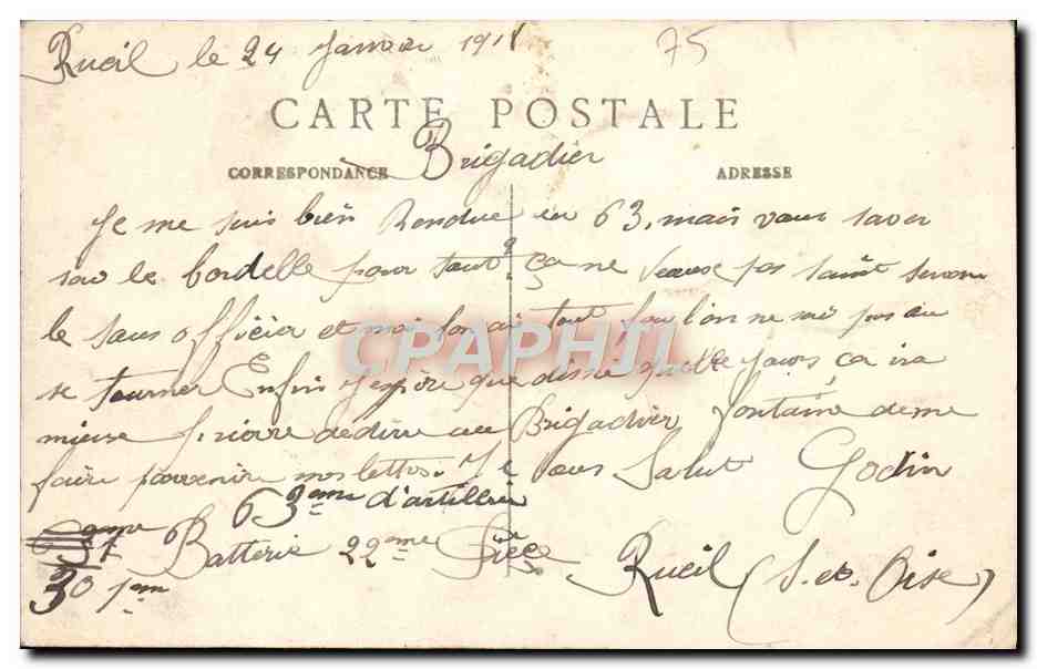 CPA Paris Gare Saint Lazare Cour De Rome — Rückseite