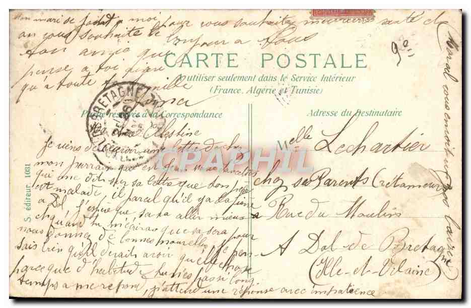 CPA Paris Boulevard des Italiens — Rückseite
