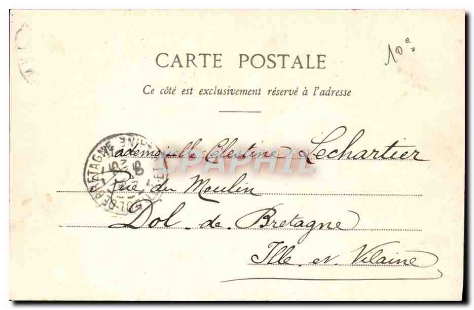 CPA Paris Boulevard et Porte St Denis — Verso