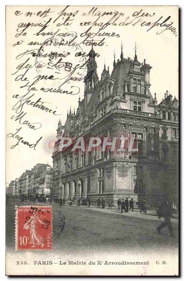 CPA Paris La Marie Du 10eme Arrondissement