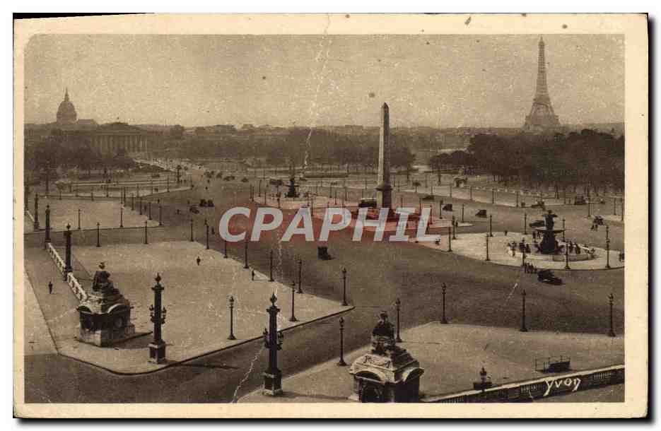 Place de la Concorde — vue panoramique — Édition d'Yvon, série 70