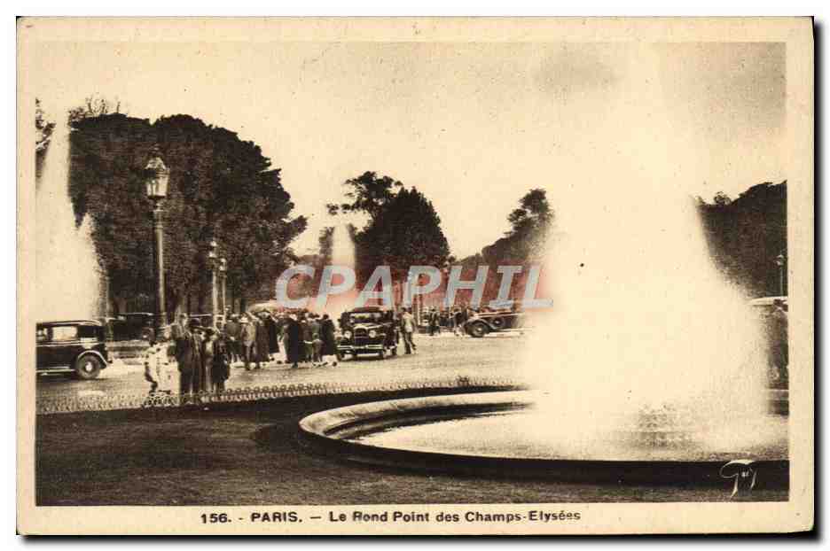 CPA Paris Le Rond Point des Champs Elysees