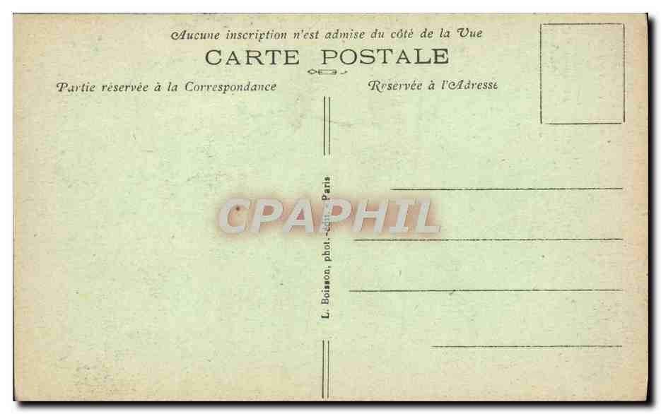 CPA Paris Arc de Triomphe de L'Etoile Tombe du soldat inconnu et flamme du souvenir Militaria — Rückseite