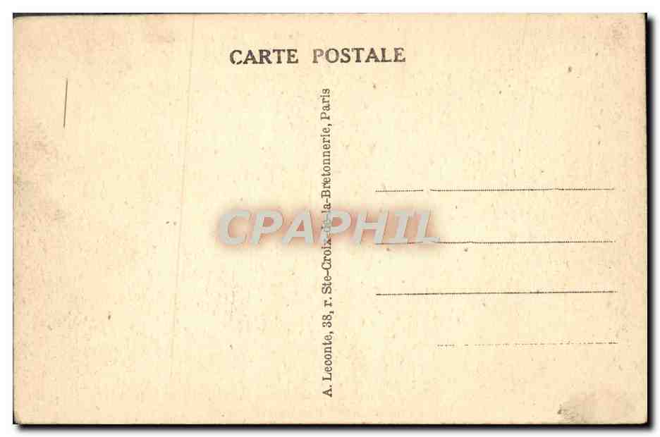 CPA Paris Le Palais de la Mutualite — Rückseite