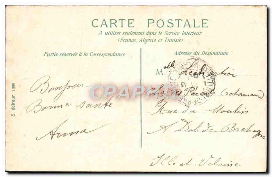 CPA Paris Notre Dame — Rückseite