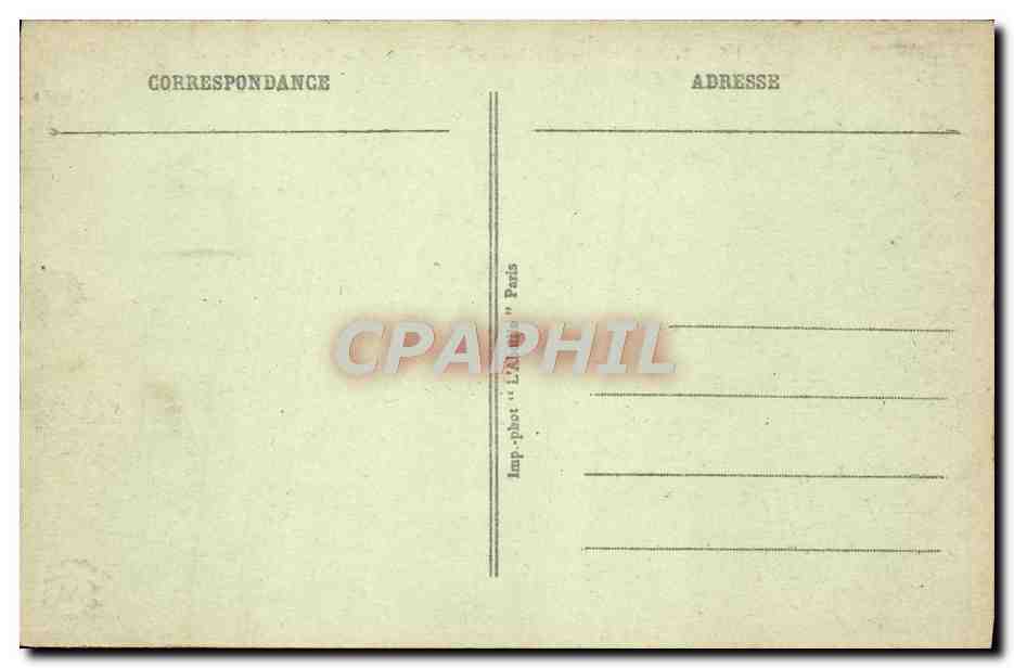 CPA Paris Parc des Buttes Chaumont Le pont des briques — Verso