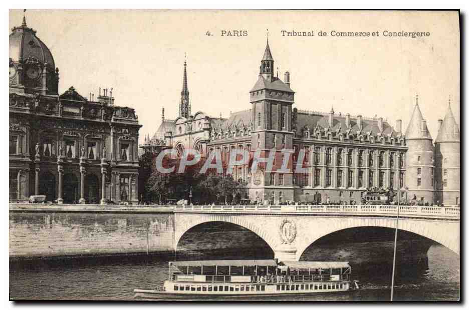 CPA Paris Tribunal de Commerce Conciergerie Bateau Peniche 