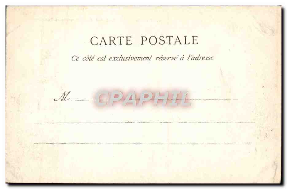 CPA Paris Tribunal de Commerce Conciergerie Bateau Peniche  — Rückseite