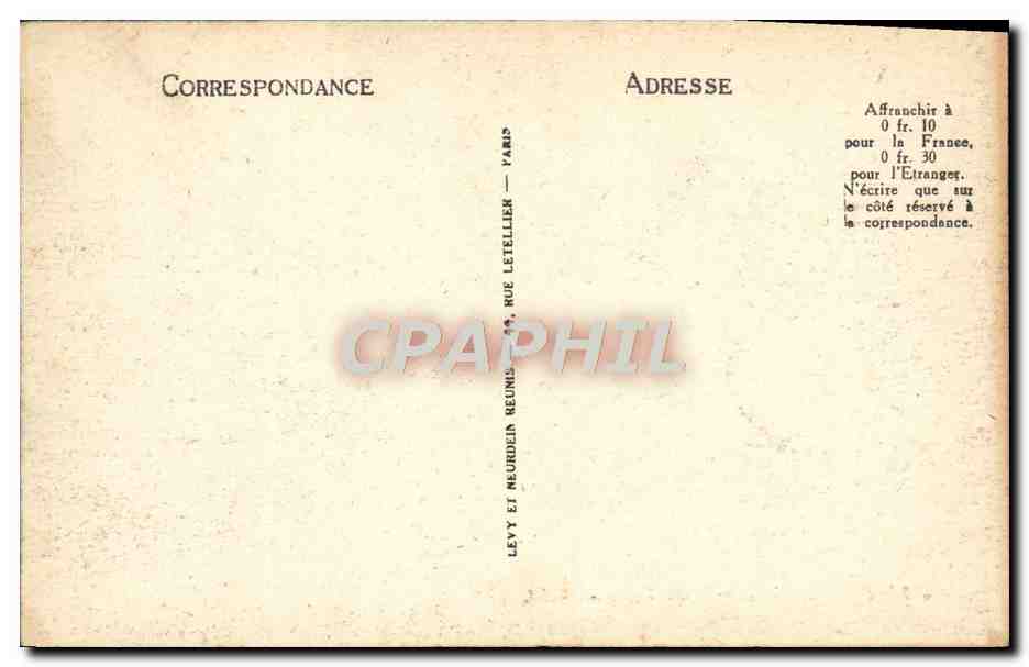 CPA Paris Le Jardin des Tuilerles  — Verso