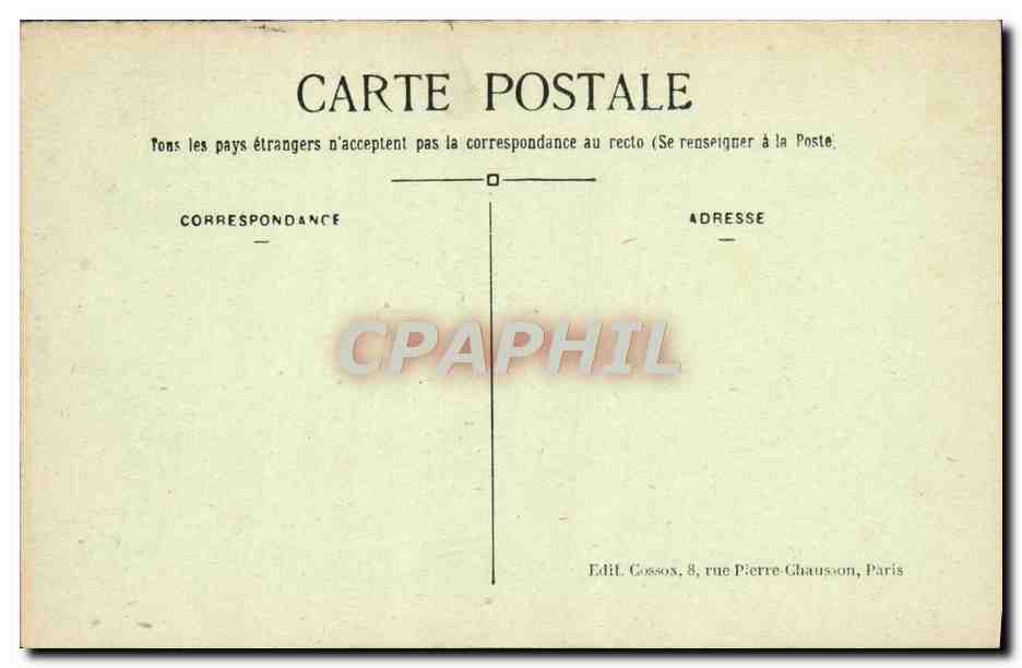 CPA Paris L'Institut de France et le Pont des Arts — Verso