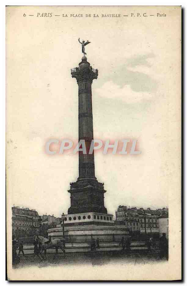 CPA Paris La Place De La Bastille