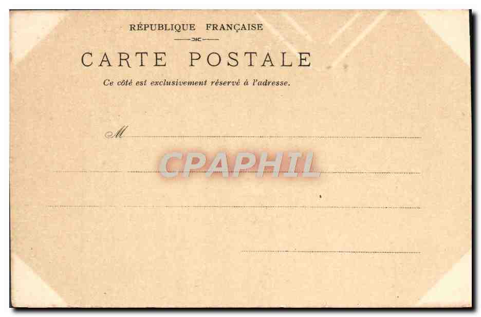 CPA Paris Exposition de 1900 Le Trocadero Vu la Tour Eiffel — Rückseite