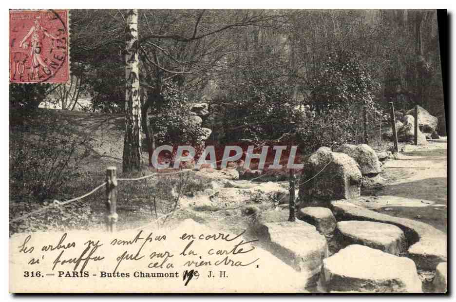 CPA Paris Buttes Chaumont