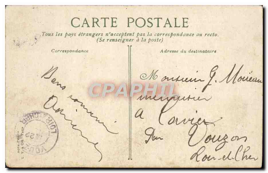CPA Paris L'Arc de Triomphe de Carrousel — Rückseite