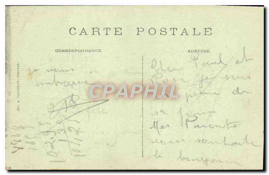 CPA Paris Avenue de L'Opera — Rückseite