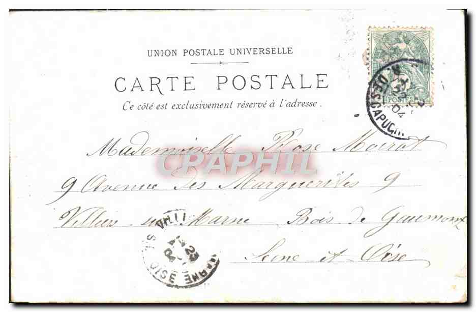 Paris — Le Grand-Hôtel — J. Hulson — Verso