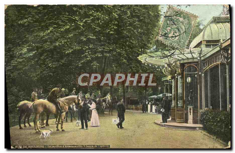 CPA Paris Le pavillon d'Armenonville L'heure de l'aperitif