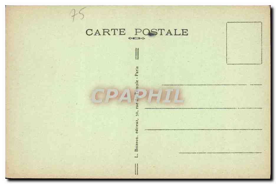 CPA Paris Souvenir du Sacre Coeur de Montmartre Cloche  — Rückseite
