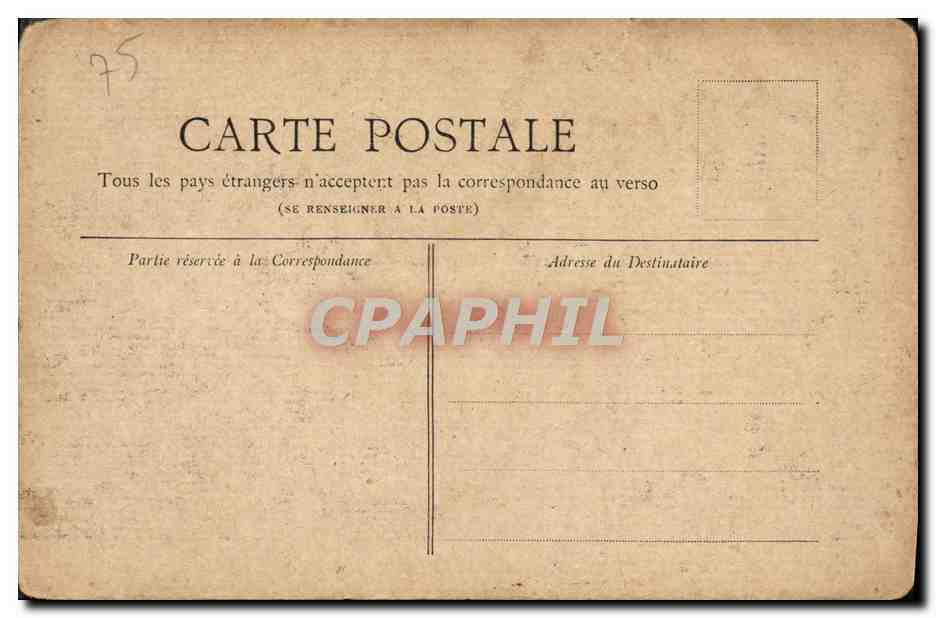 CPA Paris La Porte Saint Martin — Rückseite