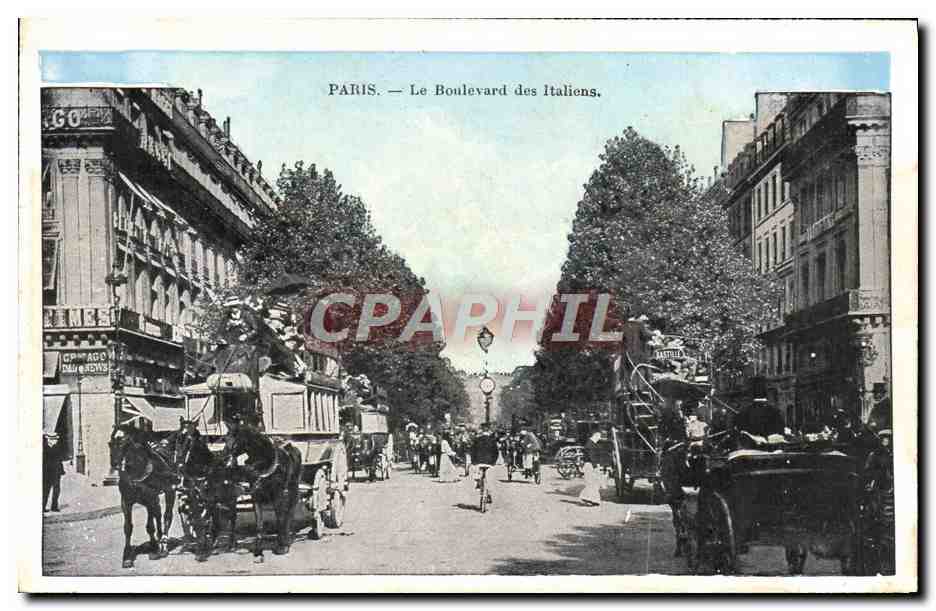 CPA Paris Le Boulevard des Italiens