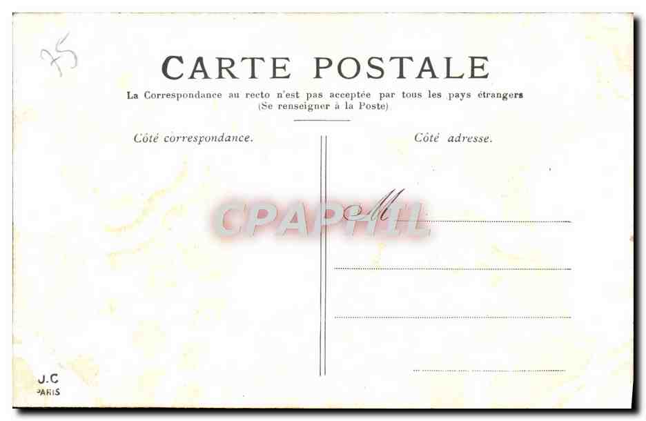 CPA Paris Le Boulevard des Italiens — Rückseite