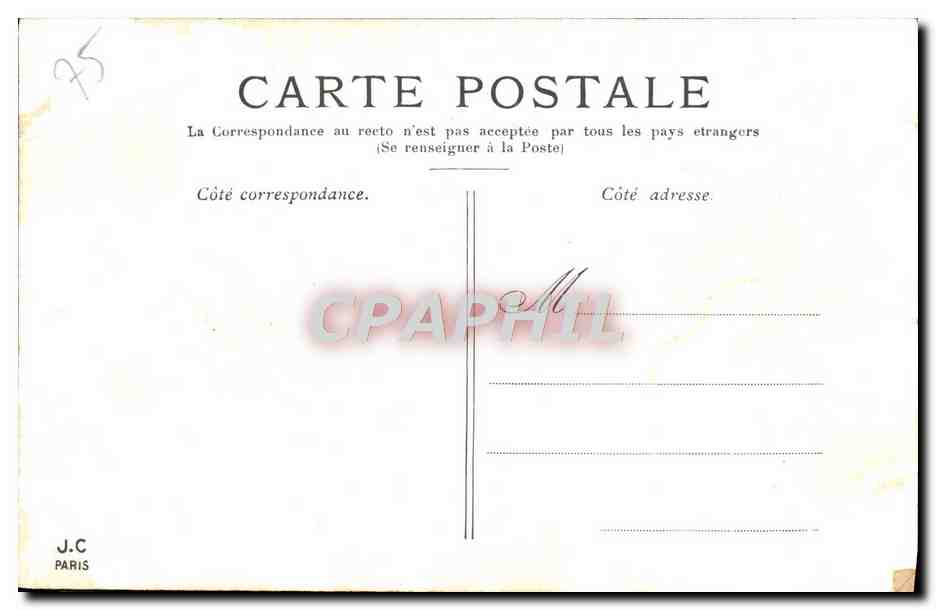CPA Paris La Madeleine — Rückseite