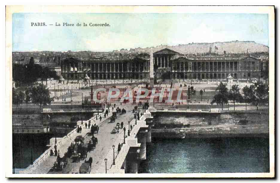 CPA Paris La Place de la Concorde