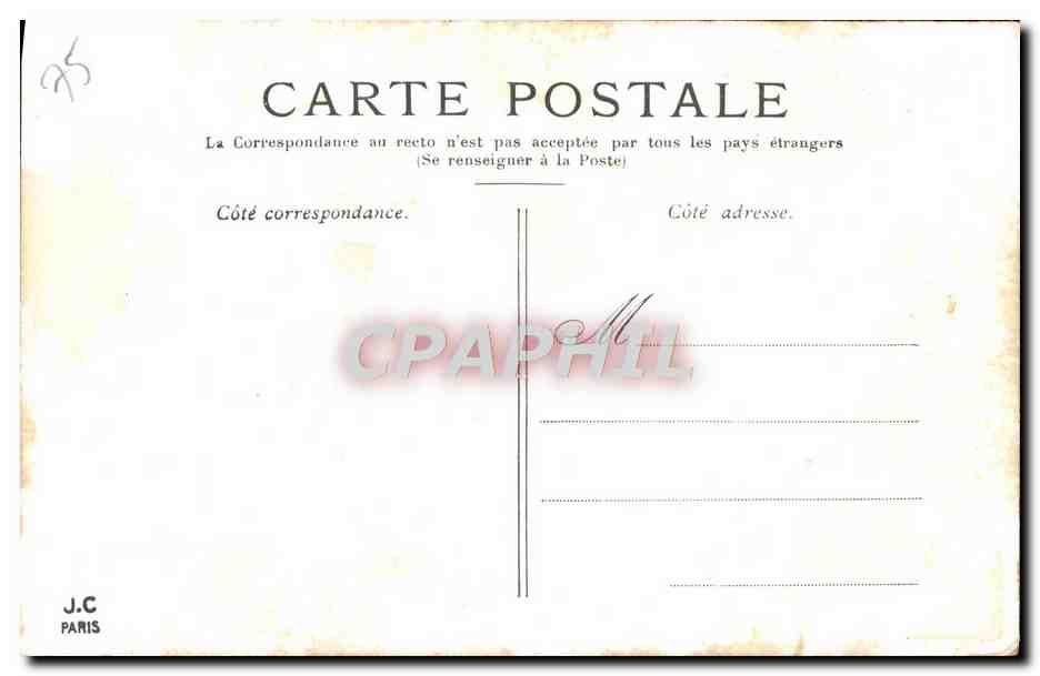 CPA Paris Notre Dame — Verso