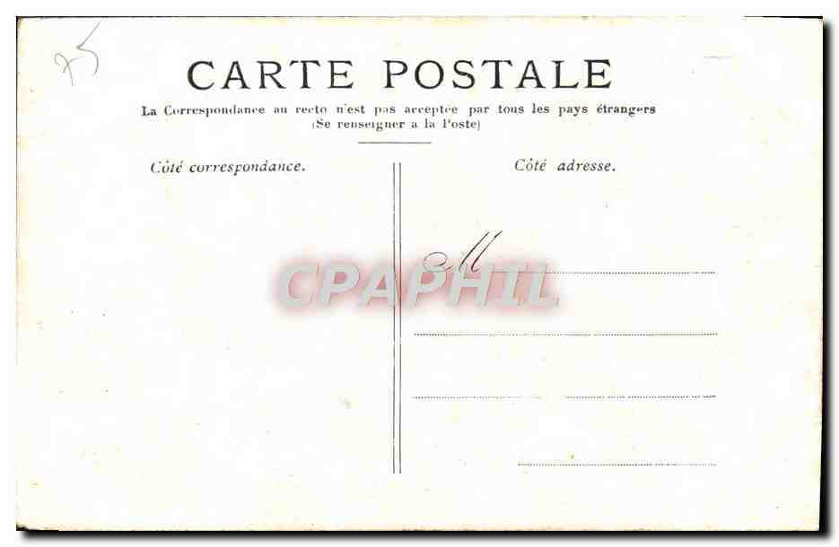CPA Paris La Trocadero — Rückseite