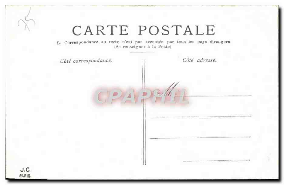 CPA Paris La Bastille et la Colonne de Juillet — Rückseite