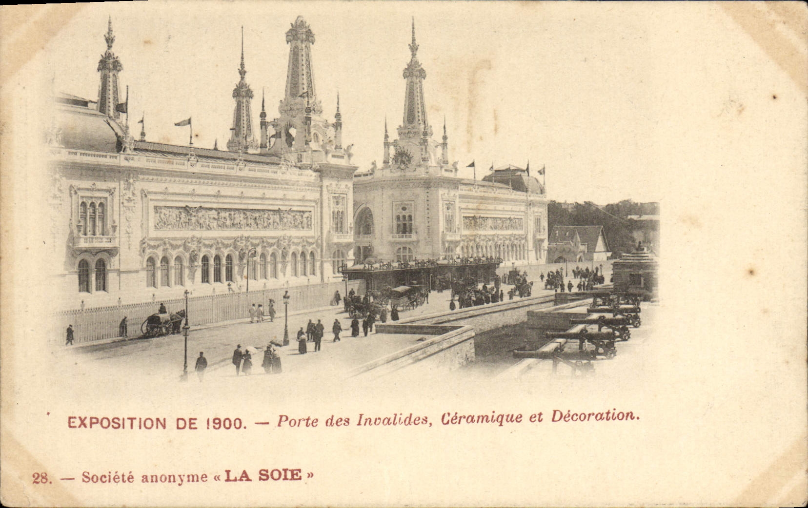 CPA Paris Exposition de 1900 Porte des Invalides Ceramique et decoration