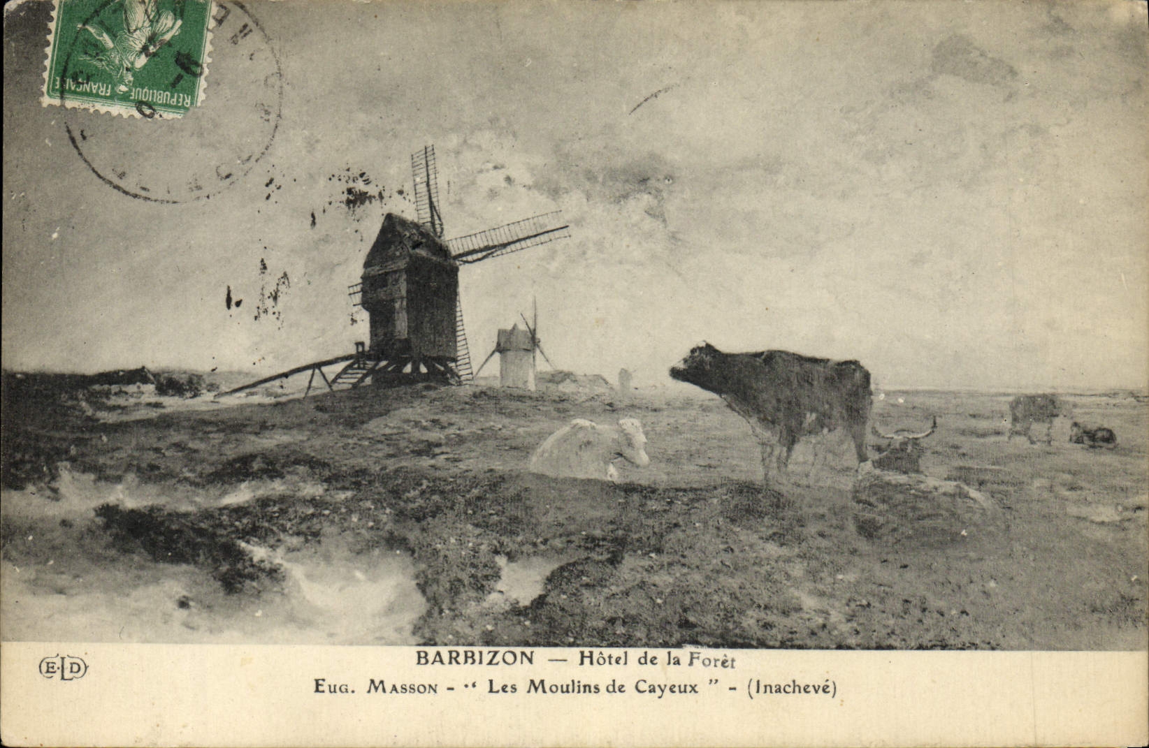 CPA Paris Barbizon Hotel de la Foret Eug Masson Les moulins de Cayeux 