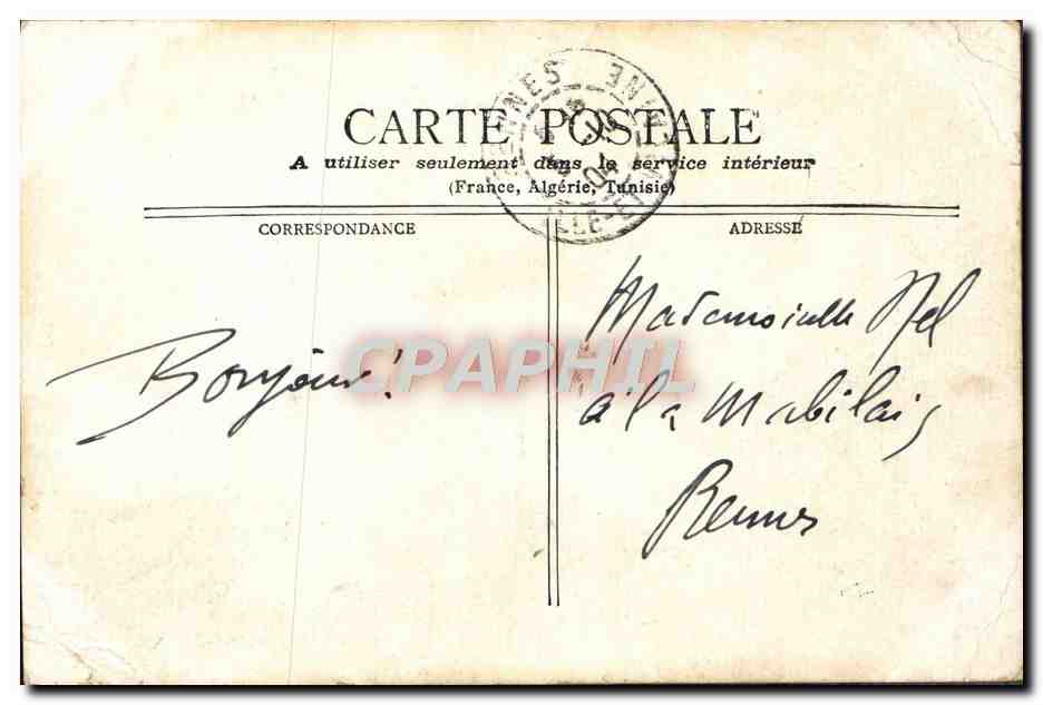 CPA Paris L'eglise Saint Laurent — Rückseite
