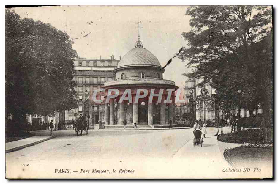 CPA Paris Parc Monceau la Rotonde