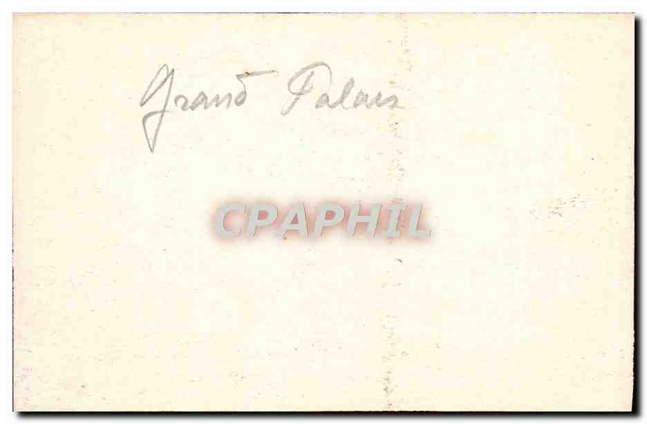 CPA Paris Grand palais  — Rückseite