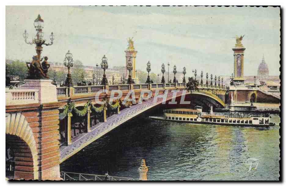 CPA Paris Et Ses Merveilles Pont Alexandre III