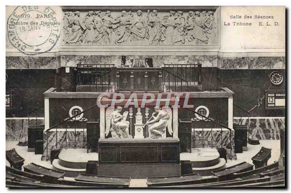 CPA Paris Salle des Seances La tribune