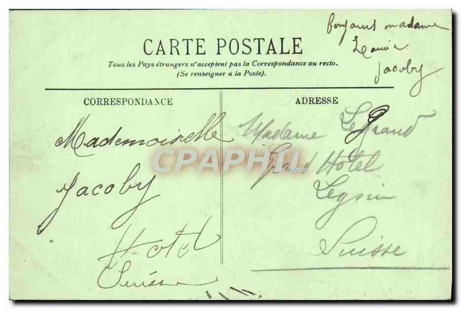 CPA Paris Le Jardin du Luxembourg — Verso