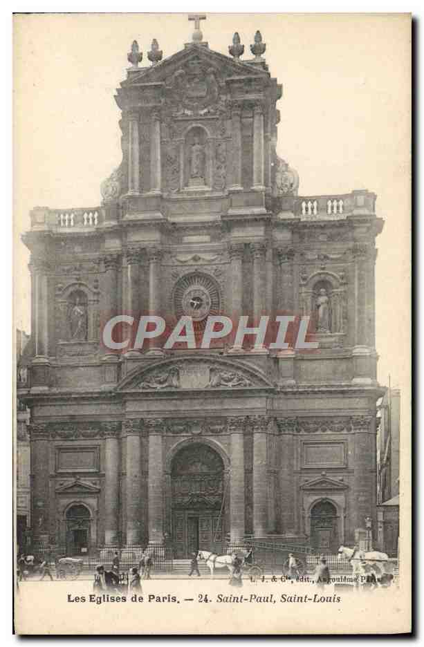 CPA Paris Saint Paul Saint Louis