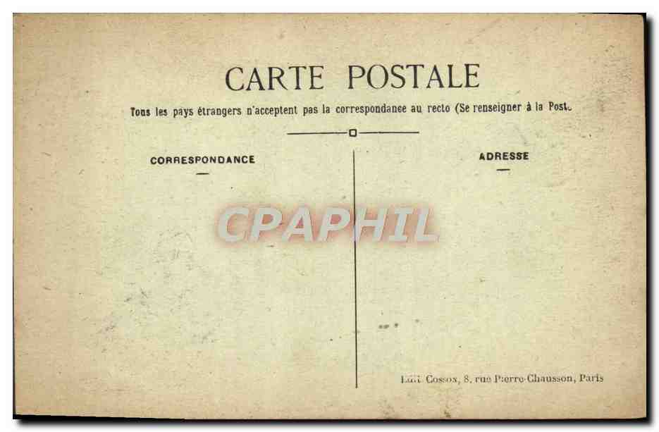 CPA Paris Place de la Concorde Une fontaine lumineuse — Rückseite