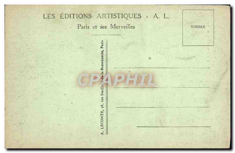 CPA Paris Les Invalides  — Rückseite