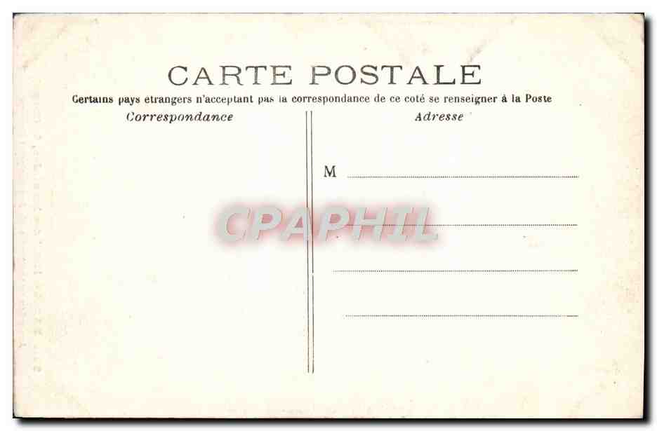 CPA Paris Hotel des Invalides la Chapelle — Rückseite
