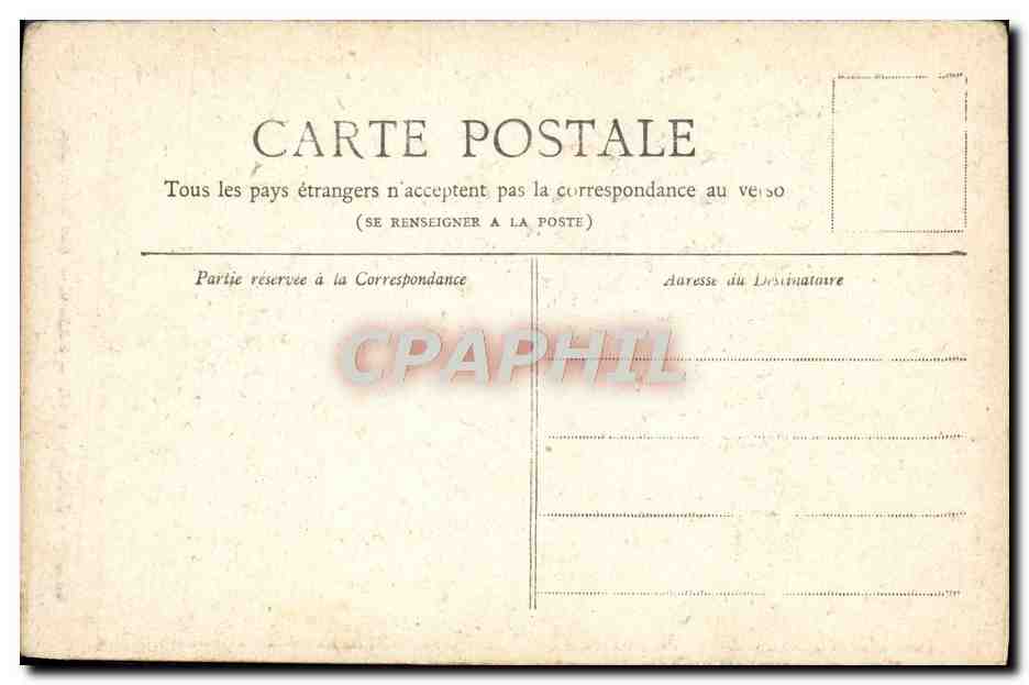 CPA Paris Les Invalides — Rückseite