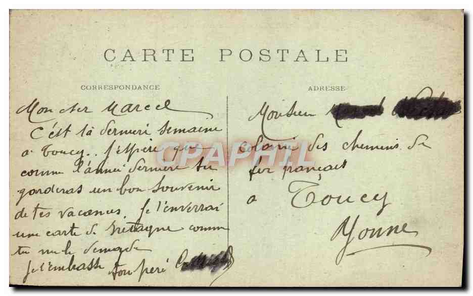 CPA Paris Boulevard des Italiens — Rückseite