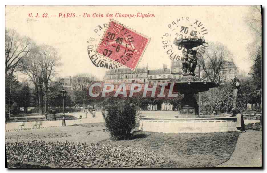 CPA Paris Un Coin des Champs Elysees