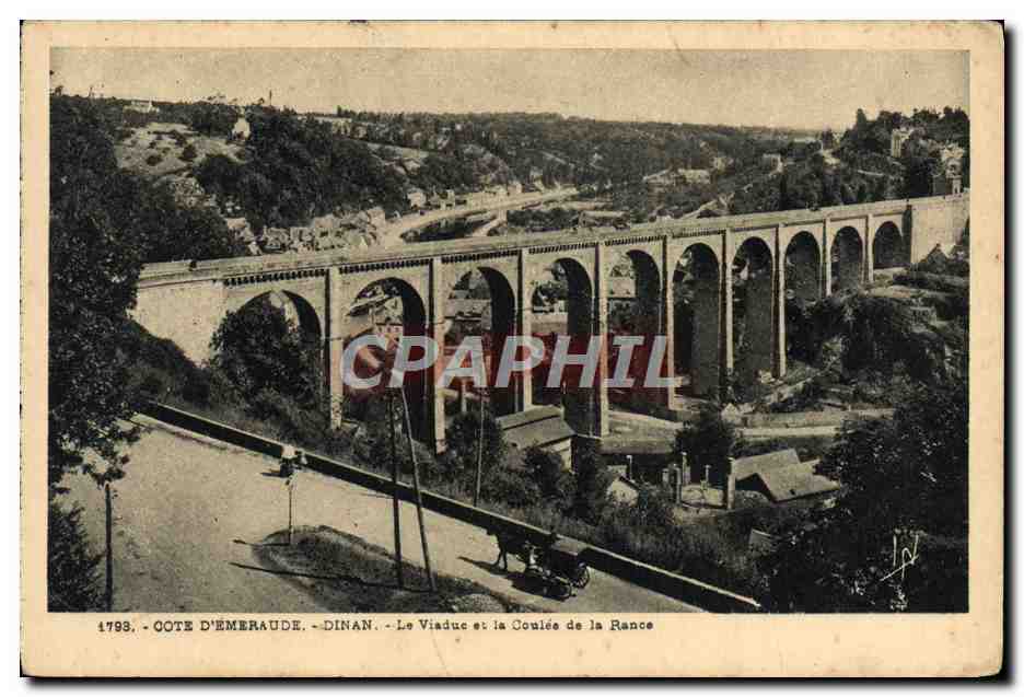 CPA Cote D'Emeraude Dinan Le Viaduc et la Coulee de la Rance