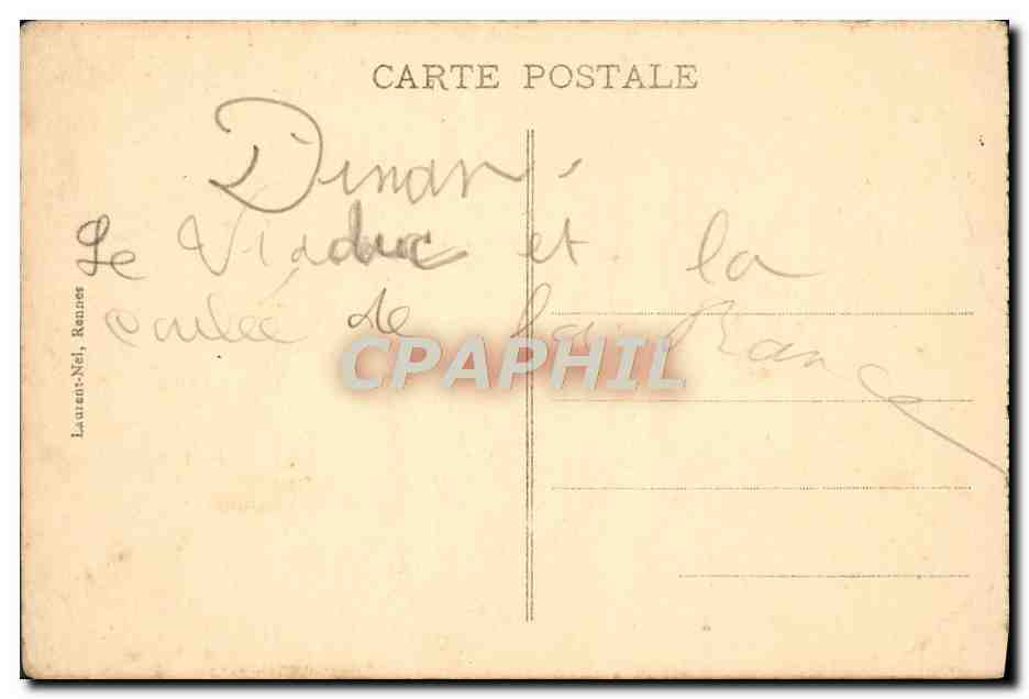 CPA Cote D'Emeraude Dinan Le Viaduc et la Coulee de la Rance — Reverso