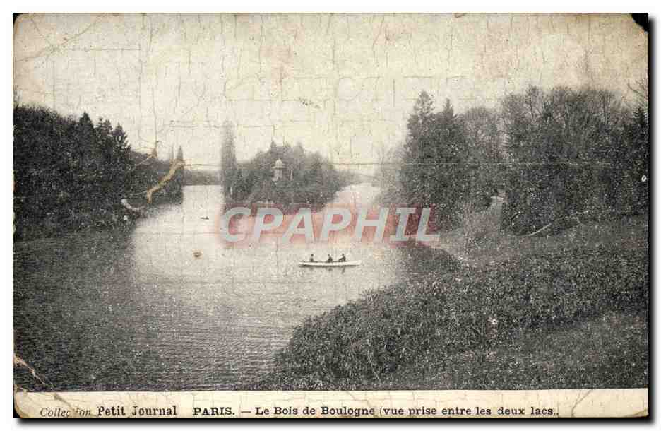 CPA Paris Le Bouis De Boulogne Vue prise entre les deux lacs
